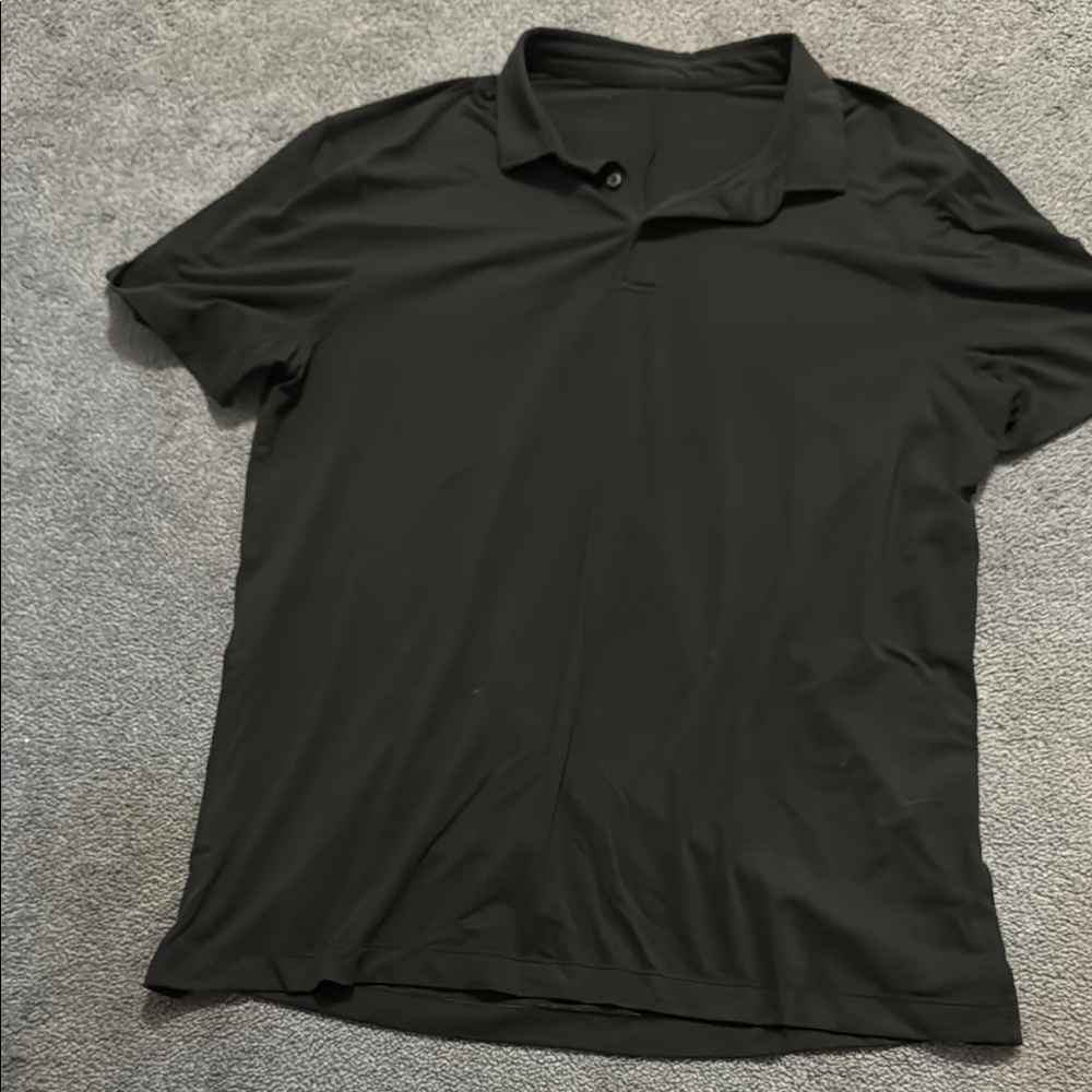 lululemon athletica Black Polo Shirt